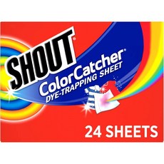 Shout Color Catcher 洗衣防染吸色紙 混洗防掉色衣物護色用, 1個, 一盒(24片)