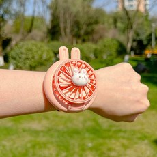 픽슝 시계선풍기 손목밴드 USB충전 휴대용 팔찌 선풍기, T, 1개