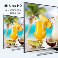 8K HDMI 분배기 1x2 4K 120Hz 2.1 1입력 2출력 오디오 비디오 HDR 3D PS5 PS4 카메라 PC-TV 모니터 연결, 02 AU Plug