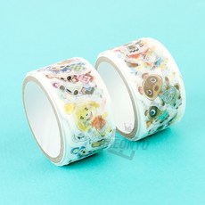 모여봐요 동물의숲 마스킹 스티커 캐릭터 다꾸 문구, 핑크