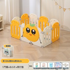 VANLUEE 兒童遊戲圍欄 嬰兒樂園 寶寶家用爬行墊 室內 可摺疊防護, 如圖