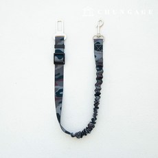 천가게 반려동물 차량용 안전벨트 자동차 안전띠 밀리터리, 03) 그레이, 1개