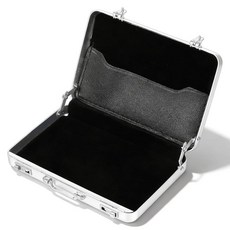 Fyntave 명함 홀더 미니 서류 가방 알루미늄 케이스 미니어처 휴대용 정리함 카드 사무용품 남성 여성용 170635, Fyntave 명함 홀더 미니 서류 가방 알루미늄 케이