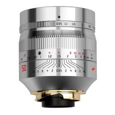TTARTISAN 50MM F0.95 카메라 렌즈 구경 LEICA M 카메라 수동 초점, 블랙, 1개