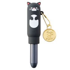 푸니라보 카페 미니 유성 볼펜 블랙 0.7mm, 부치, 1개