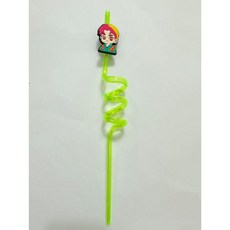 獵魔女團吸管裝飾 亞馬遜熱銷派對用品 PETG螺旋吸管 可重複使用, 1個, 11款