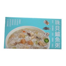 珠貝鱸魚粥 方便即食粥品, 400公克, 6份