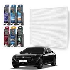 현대모비스 G90 에어컨 필터 방향제세트, G90 18-21년, 12번 필터+무향탈취제