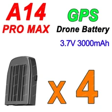 쿠쿠스토어 A14 PROMAX Drone 기존 배터리 RC Quadcopter 교체 액세서리 부품 3.7V 3000MAh, 04 A14 PROMAX BatteryX4