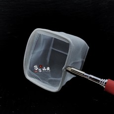 伸縮柄蝦網 水晶蝦 米蝦專用 撈網, 1個, 方形