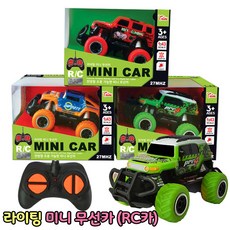 라이팅 미니무선카 (랜덤1개) RC카 자동차 장난감 무선조종 완구 미니카, 1개, 랜덤