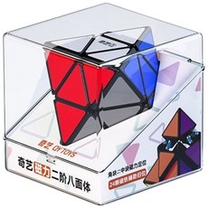 奇藝 三階八面體 二階八面體 磁力 FTO 順滑 競速 益智玩具 八面體 速解品牌 異形魔方 磁鐵 魔方格, 1