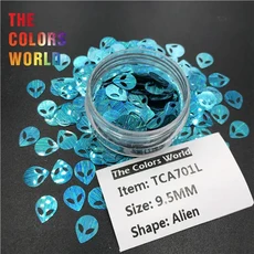TCT-483 외계인 손톱 반짝이 네일 아트 장식 메이크업 헤나 수제 텀블러 공예 DIY 액세서리 파티 공급, 07 TCA701L   50g