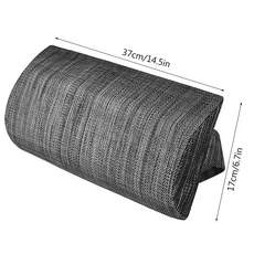 경추 일자목 스트랩이 달린 레지 라운지 의자 베개 범용 이동식 캠프 테라스 점심 휴식, 01 2pcs black grey, 1개
