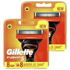 Gillette 吉列 Fusion 5 刮鬍刀片, 2個, 8入