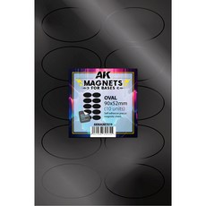 AKMAGNET019 橢圓形磁鐵90x52mm 模型玩具配件, 1個