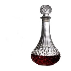 威士忌玻璃醒酒器 密封存酒酒樽, 1個, 邊裙