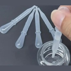 10개 1.5ml 눈금 PVC 미니 스포이트 용액 시약 실험 어린이 만들기 체험 수업 실험실