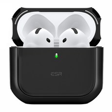 ESR 에어팟 할로락 맥세이프 하이브리드 마그네틱 케이스, 에어팟4, 블랙, 1개