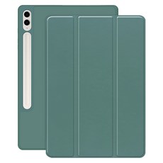 갤럭시탭 S10 플러스 호환 S펜수납 스마트 북커버 케이스, S펜수납 케이스-아보카도, 1개
