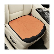 Sandfren 카시트 쿠션 패드 편안한 폼 미끄럼 방지 차량 앞좌석 바닥 프로텍터 허리 통증 완화 통기성 자동차 의자 커버 SUV RV 트럭용 범용 (오렌지), Sandfren 카시트 쿠션 패드, 편안한 폼 미끄럼, 주황색