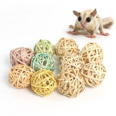 슈가글라이더 이갈이 라탄볼 장난감 피그미다람쥐 용품, 1개, 무색소