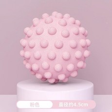 健身筋膜球 肌肉放鬆 附贈按摩, 1個, 浮點款 花簇粉 ,凸點筋膜球-高彈耐磨, 浮點款 花簇粉