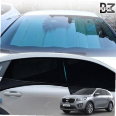 올뉴쏘렌토 차박 캠핑 모기장 햇빛가리개세트, 모기장 승용 6종세트, 1