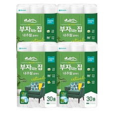 모나리자 부자되는집 내추럴클래식 화장지 3겹 30롤X4팩, 4개, 30롤