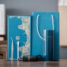 奢尚匯品 陶瓷充電式電子香薰爐 調溫手持擺件, 1個, 電子香薰爐-藍色A款