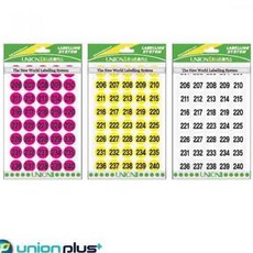 [탐니티원] 포장스티커 차량용스티커 꾸미기스티커 숫자스티커 309 16mm 팬시스티커, 노랑색