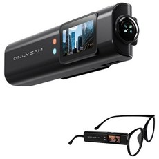 ONLYCAM 高清2.7K運動相機AI眼鏡 WiFi 第一視角戶外攝影機 頭戴式記錄儀, 黑色, ai眼鏡