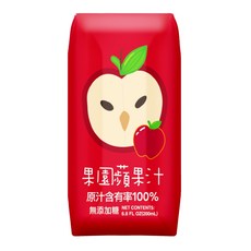 臺北市立動物園 100%果園蘋果汁200ml*6入/組 (一起做公益，幫助野生動物保育), 1個
