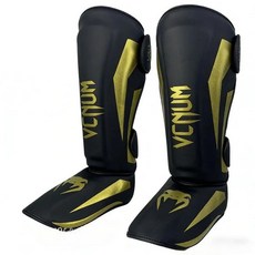 무에타이 정강이 보호대 킥복싱 훈련 장비 내구성 발등 격투 보호 다리, 1개, 4. black gold