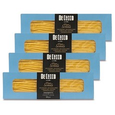 데체코 피오르 디 세몰라 파스타 스파게티 스파게티면 파스타면, 500g, 4개