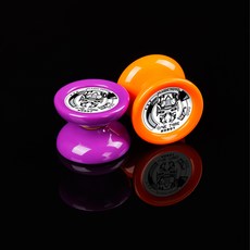 mungubaekseo Magic Yoyo容易上手的溜溜球 初學者用兒童玩具 D2系列 2個, 紫色+橘色