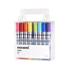 모나미 모나미 유성매직 매직 (24색), 둥근닙