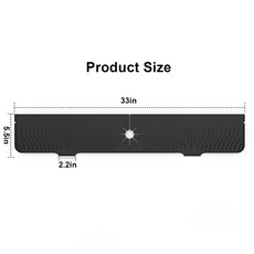 廚房硅膠水龍頭瀝水墊防滑硅藻泥瀝水墊水池防濺水瀝水墊幹物墊, 1個