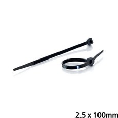 KDY 케이블타이 블랙 2.5 x 100mm 100개입, 1개