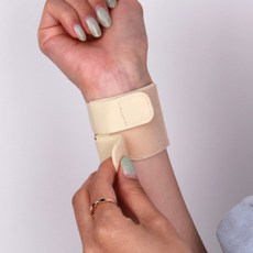 S TFCC 얇은 손목보호대 두줄 베이지, 상세페이지 참조