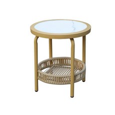 발코니 테이블 철제 의자 카페 스타일 파라솔 세트 야외, 45 50cm 위촨 라이트 우드 패턴