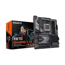 [GIGABYTE] 기가바이트 울트라 내구성 X670 게이밍 X AX V2 데스크탑 마더보드 - AMD 칩셋 소켓 AM5 ATX