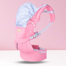 嬰兒揹帶新生兒寶寶前抱式多功能背袋, 1031 布款 粉色