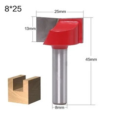 GDLICI 68mm 목재 커터 청소 바닥 조각 비트 솔리드 카바이드 라우터 비트 목공 도구 CNC 밀링 커터 엔드밀, 07 8x25mm