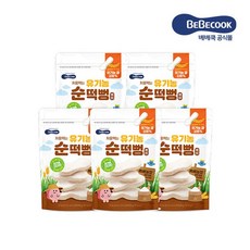 베베쿡 처음먹는 유기농 순떡뻥 백미 20g 5개