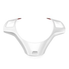 1 3 시리즈 E87 E90 E92 E93 2005-2012 용 탄소 섬유 자동차 스티어링 휠 패널 장식 커버 트림 몰딩 스티커, [02] Silver Style 1, 02 Silver Style 1