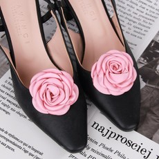 카멜리아 꽃 코사지 인디핑크 6cm