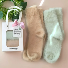 어리로운 여성 수면양말 무압박 양말 선물세트 2켤레