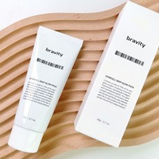 bravity STEMCELL DEEP GLOW PACK 膠原蛋白水光塗抹式撕拉面膜 60g / 2.11 oz, 1個, 膠原蛋白水光塗抹式斯拉面膜--現