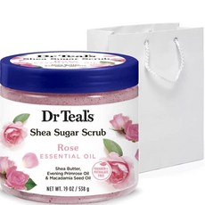 닥터틸즈 시어 슈가 스크럽 로즈 에센셜 오일, 1개, 538g